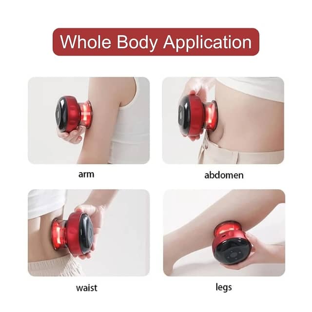 Smart Cupping Massager with 6 Suction & Vibration Modes + Red Light 6