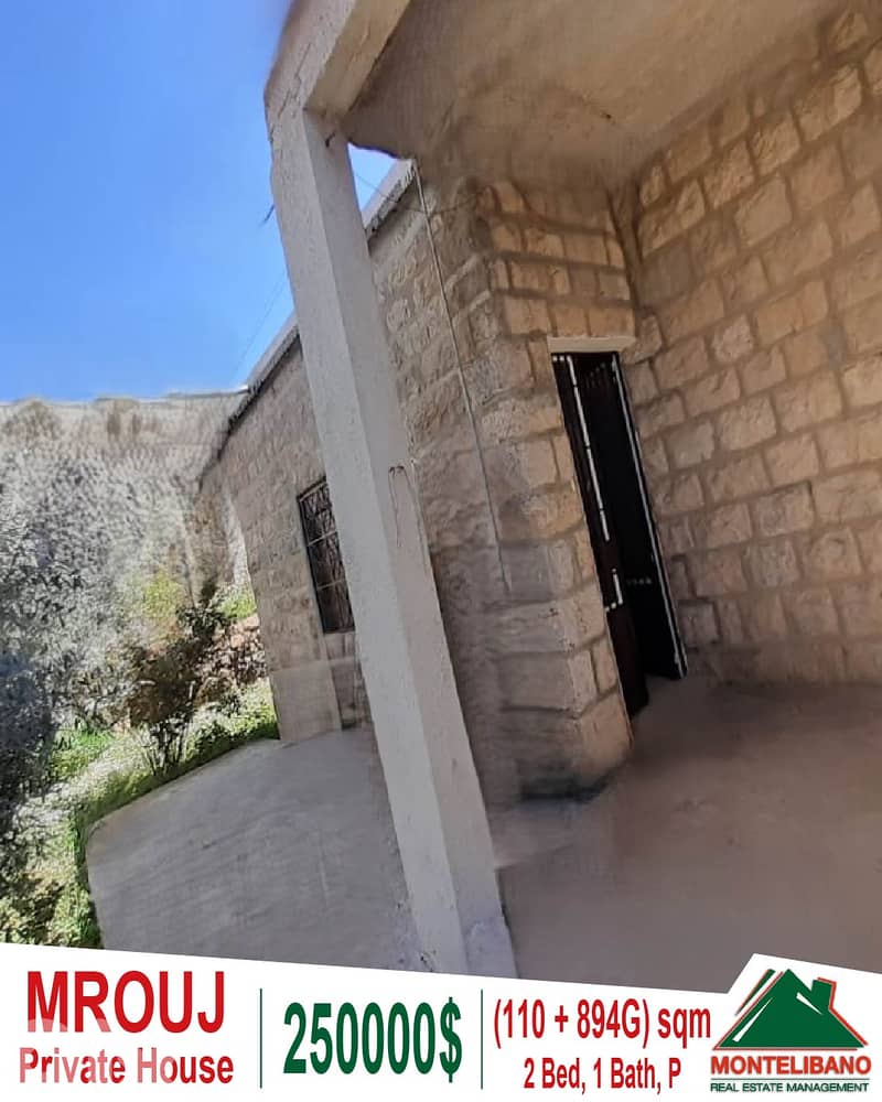 110 sqm Private House For Sale in Mrouj with 894 sqm Garden !!! 0