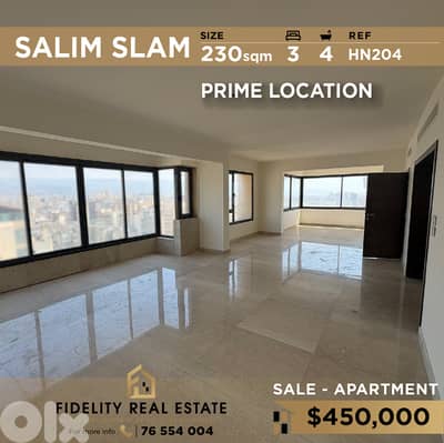 Apartment for sale in Salim Slam HN204 شقة للبيع في سليم سلام