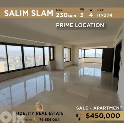 Apartment for sale in Salim Slam HN204 شقة للبيع في سليم سلام