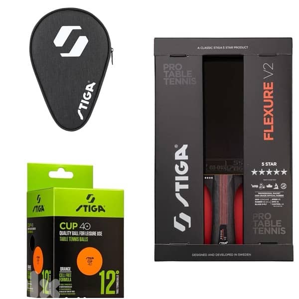 Stiga Flexture 5 Stars Racket V2 New Edition Offer 0