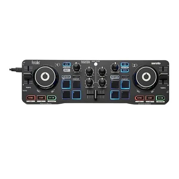 Hercules DJ Control Starlight Compact Controller with Serato DJ Lite 0