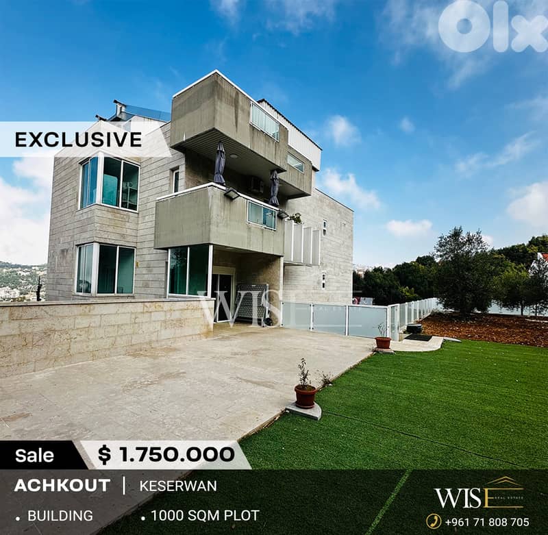 Exclusive Building for Sale in Achqout 0