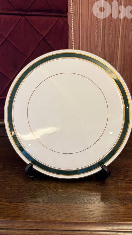 fine Gold trim Cake plate 28.5 cm round 0