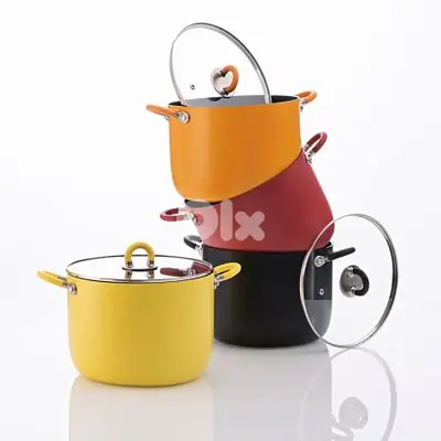 Masterpro by Alessi Sten High Casserole with Lid 5.1 L - طنجرة عالية
