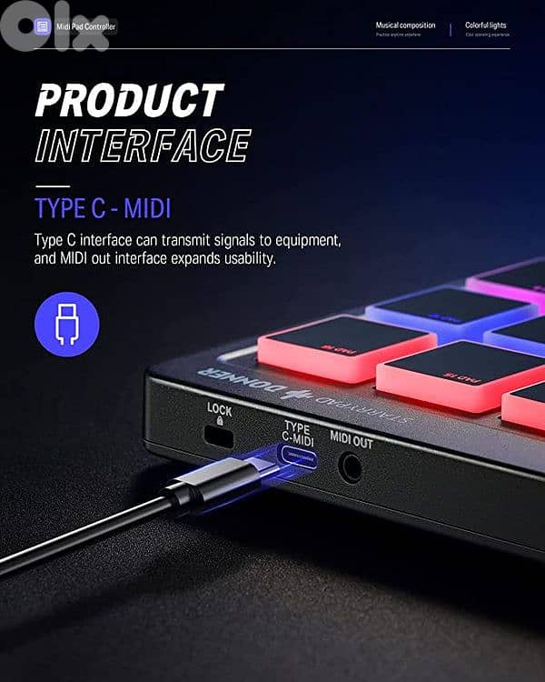 Donner STARRYPAD MIDI Pad Beat Maker Machine Professional 2