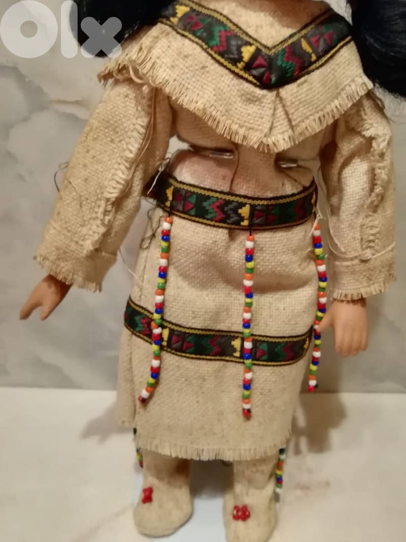 Native American ceramic puppet 40cm 2