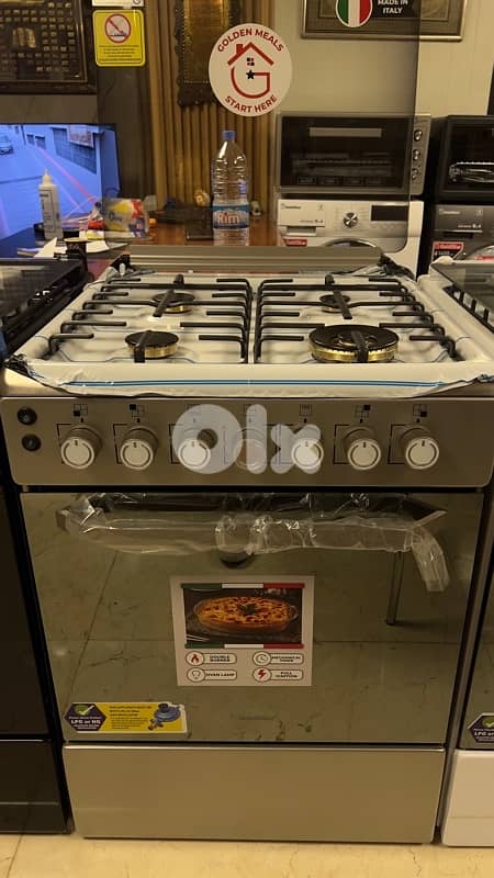 Goldstar 4 burners made in italy gas stove + gift airfryer 1