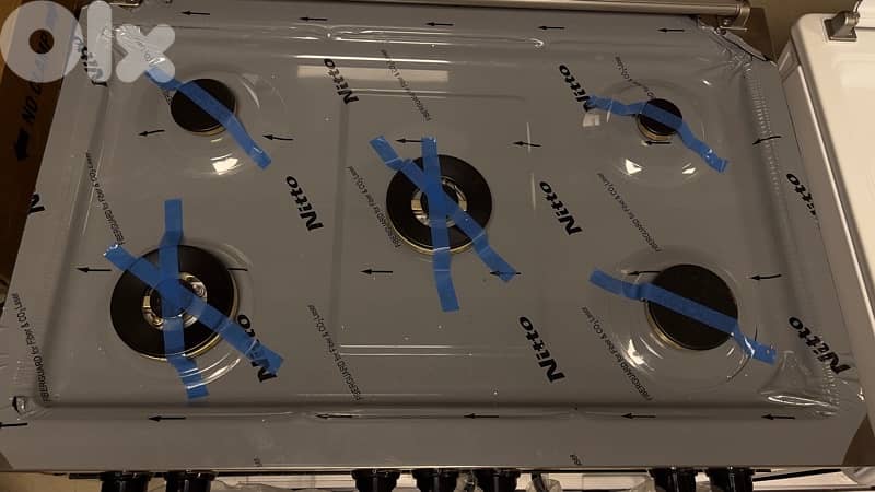 Goldstar 5 burners glass panel high end italian gas stove 7