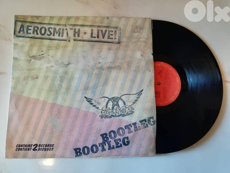 Aerosmith live! bootleg double vinyl gatefold 0
