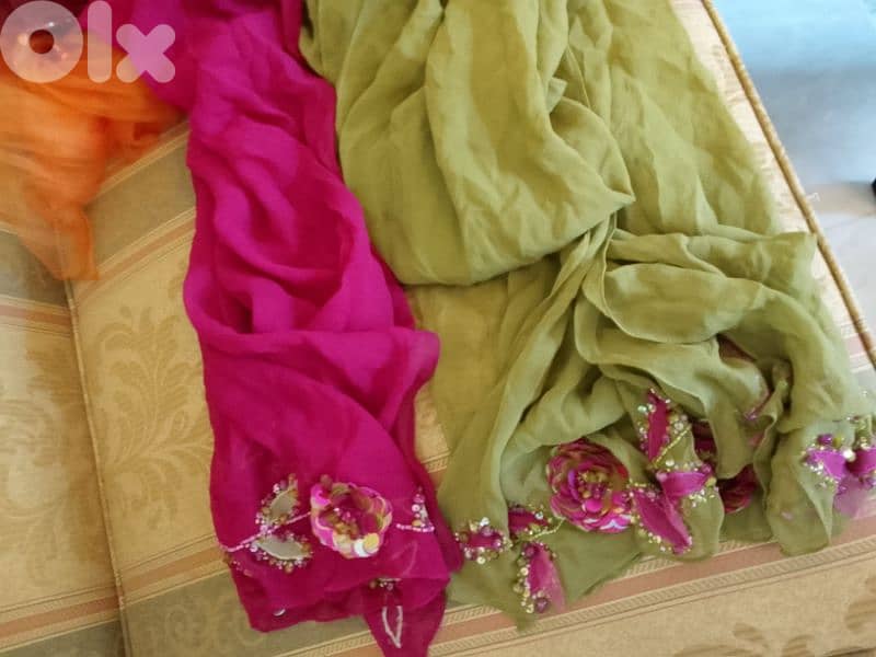 scarves وشاح مطرز 6