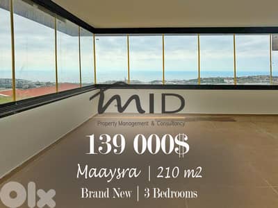 Nahr Ibrahim - Maaysra | Brand New 210m² | Excellent Building Status