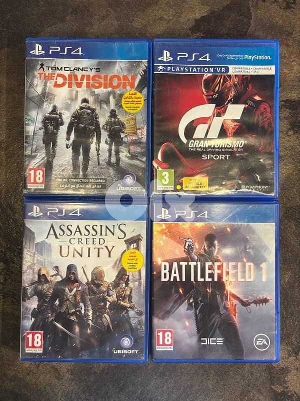 used PS4 with games 2
