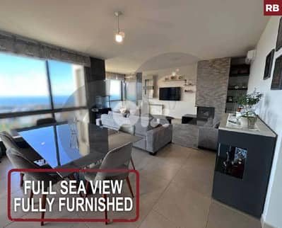 Full Sea View/Fully Furnished - Gharzouz -Jbeil REF#RB125338