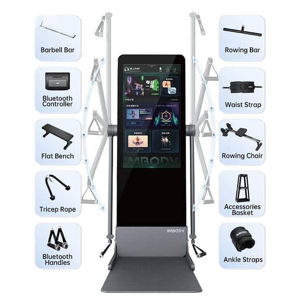 IMBODY Power S Pro Gym– Smart Fitness Mirror with Accessories 17