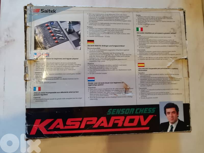 1991 Kasparov Vintage Sensor Chess inbox working 3