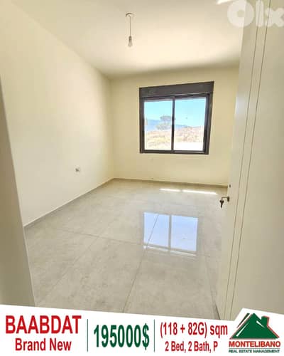 118 sqm Apartment For Sale in Baabdat with 82 sqm Terrace + View !!!