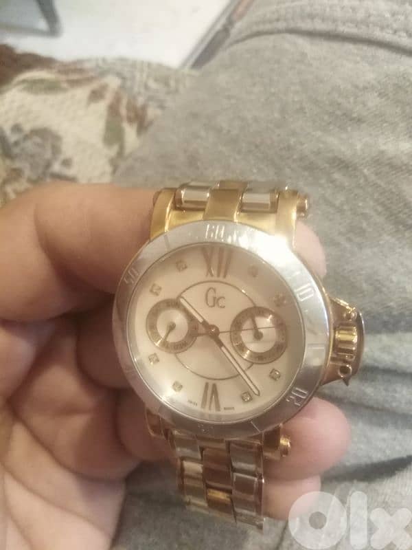 Original Swiss GC watch, 8 genuine diamonds, rose gold, 0