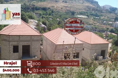 Hrajel 800m2 3 villas Core & Shell | 1200m2 Terraces / Gardens | DA |
