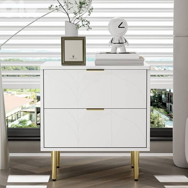 Sideboard Bedside Table with Two Drawers 5