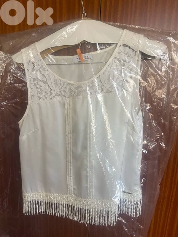 Élégant Balizza sleeveless top -Size 40. white 0