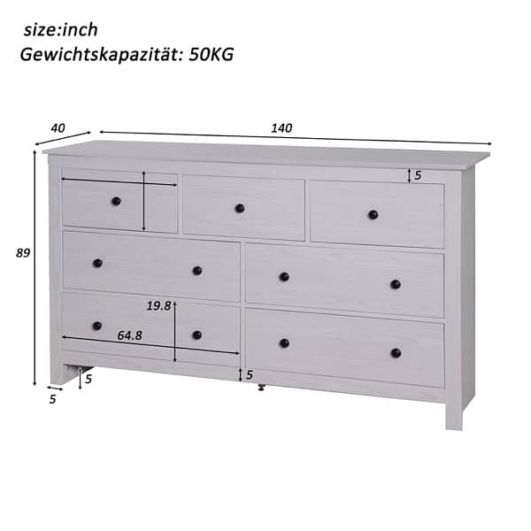 Cabinet with 7 Drawers 3