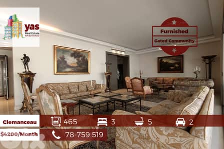 Clemanceau 465m2 | Furnished | Gated Community | Calm Area | AA/TT