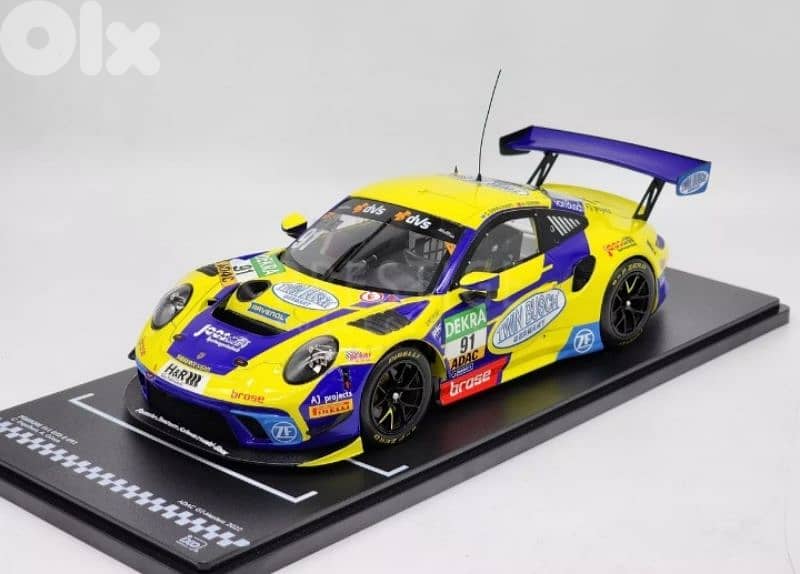 Porsche 911 GT3 R (Adac Masters 2022) diecast car model 1;18 0