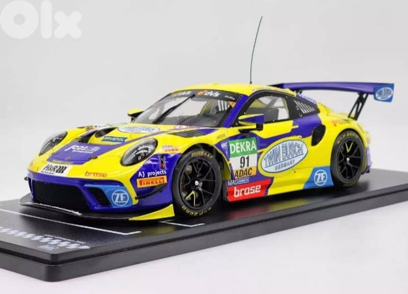 Porsche 911 GT3 R (Adac Masters 2022) diecast car model 1;18 1