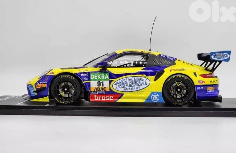 Porsche 911 GT3 R (Adac Masters 2022) diecast car model 1;18 3