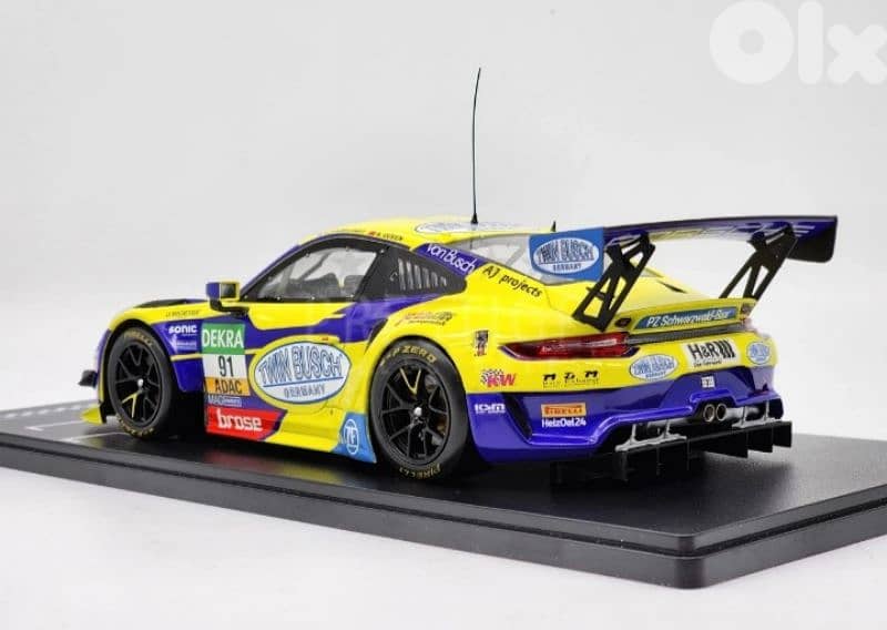 Porsche 911 GT3 R (Adac Masters 2022) diecast car model 1;18 4
