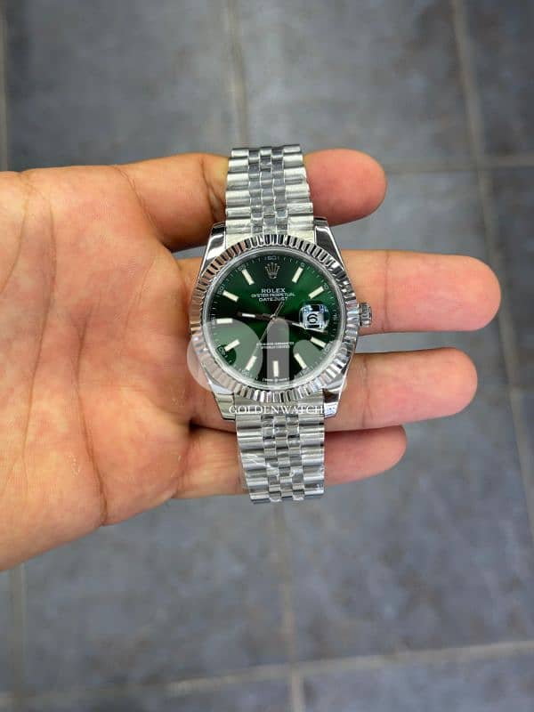 Rolex Datejust Green Dial 0