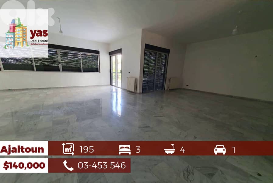 Ajaltoun 195m2 | Mountain View | Well Lighted | Caln Area | KH 0
