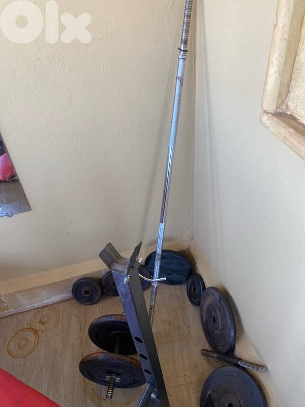bench press with weights 1