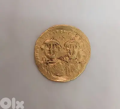 Byzantine Gold  coin Solidus Heraclius&Heraclius Constantine 610 AD