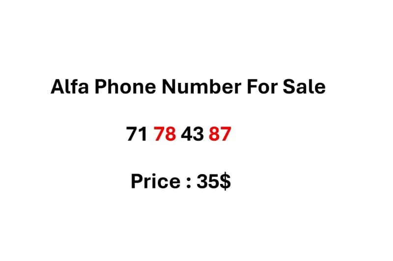 Alfa Phone Number 0