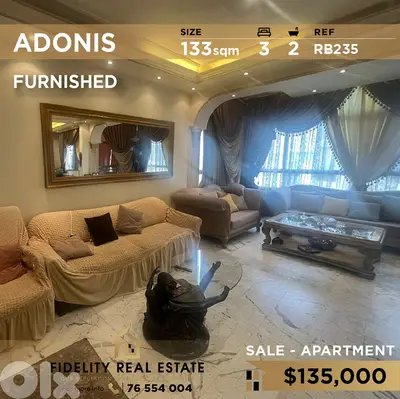 Apartment for sale in Adonis RB235  شقة  للبيع في أدونيس