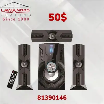 Surround system with remote & bluetooth
