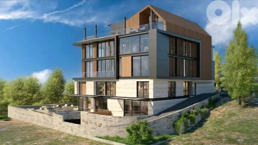Chalet for sale in Tilal Al Assal/ Under construction/ Terrace
