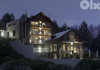 Chalet for sale in Faqra/ Under construction/ Garden