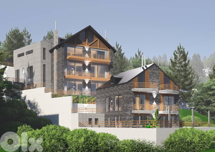 Chalet for sale in Faqra/ Under construction/ Garden 3