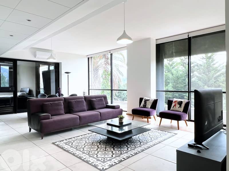 FULLY FURNISHED APARTMENT FOR RENT IN BAABDA PRIME HIGH-END, (BAR-242) 0