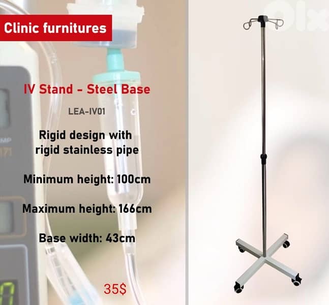 IV stand - Steel base 0