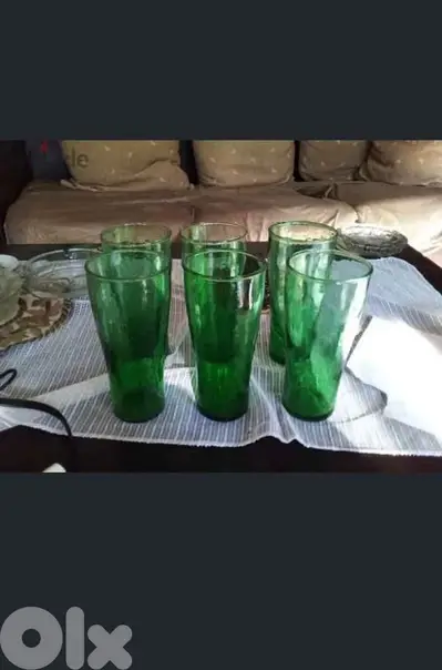 16cm green long glasses