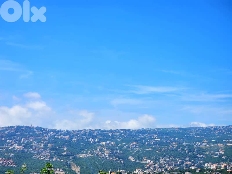 1130 SQM Land in Bikfaya, Metn overlooking the Mountains and the Ocean 0
