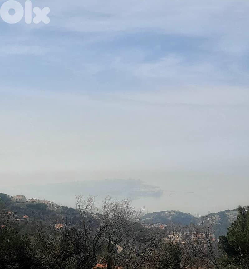 1750 SQM Land in Bhorsaf, Metn Overlooking the Mountains and the Ocean 0