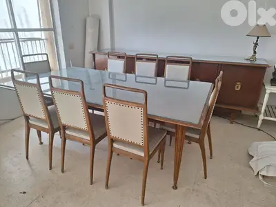 غرفة سفرة ناعمة خمسينات مميز انتيك كاملة متكاملة
