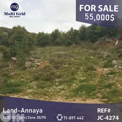 JC-4274 / Land for Sale in Rass Osta-Annaya, أرض للبيع في راس أسطا