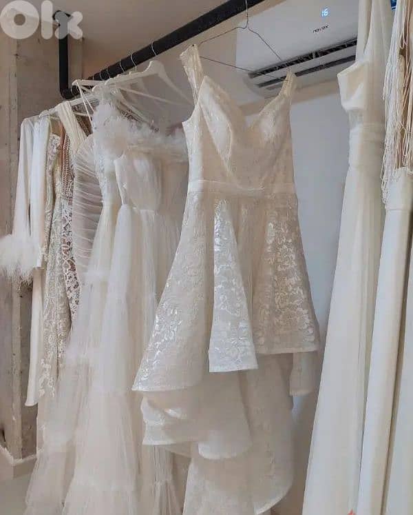 Brand new white dress from Lily Gardens Ashrafiye-150$ 0