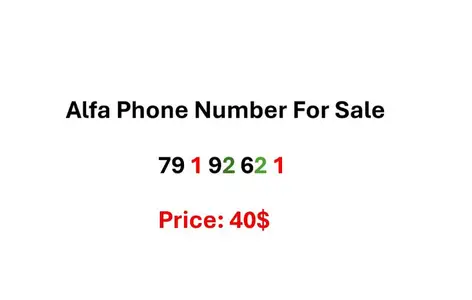 Alfa Phone Number for Sale